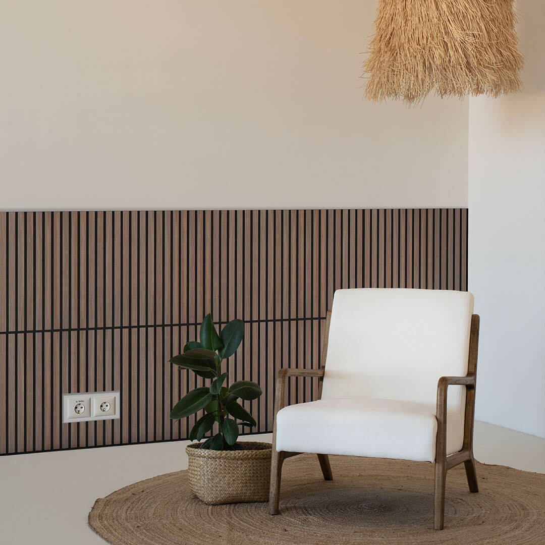 Panneau acoustique Walleu 60 x 60 cm | Noyer