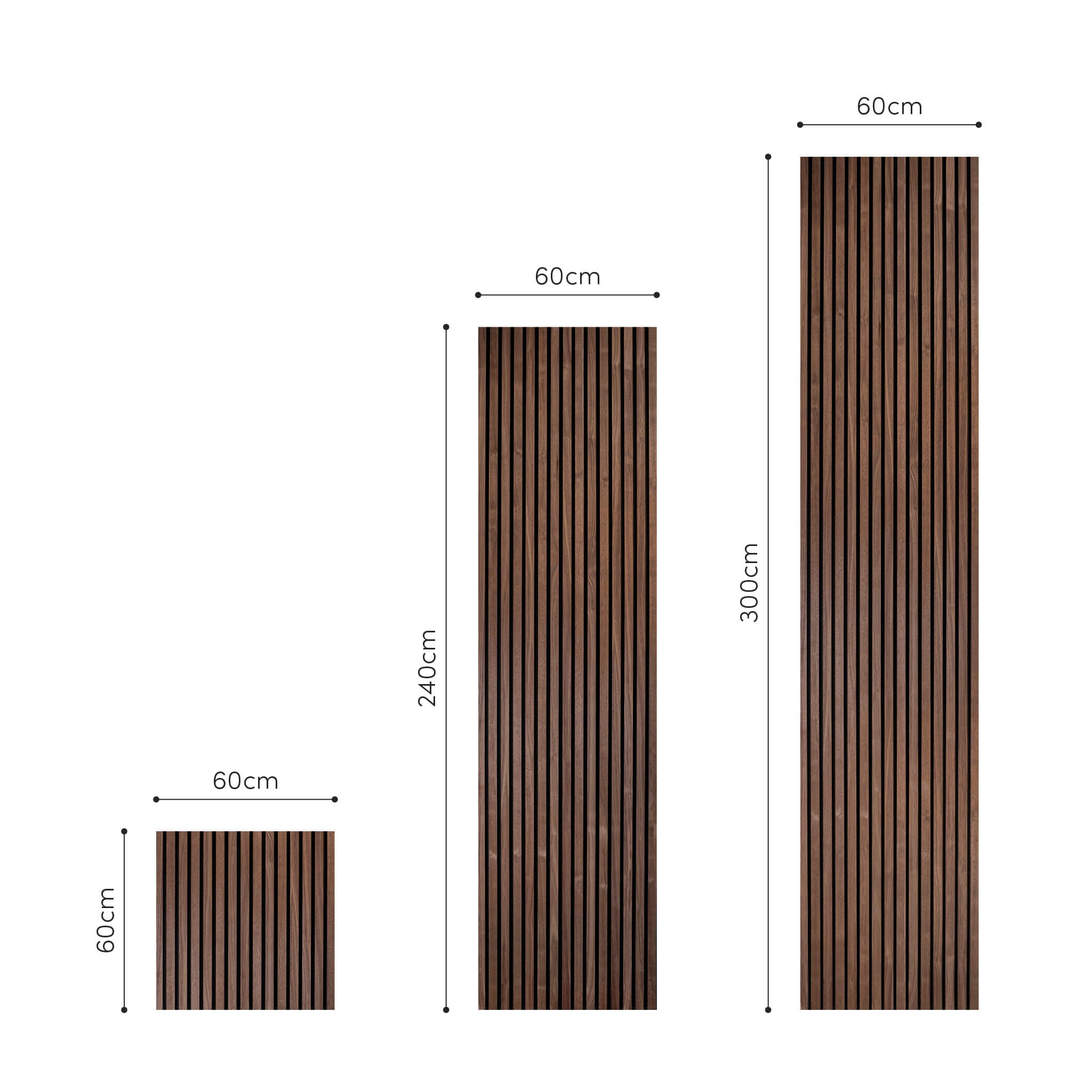 Panneau acoustique Walleu 60 x 60 cm | Noyer