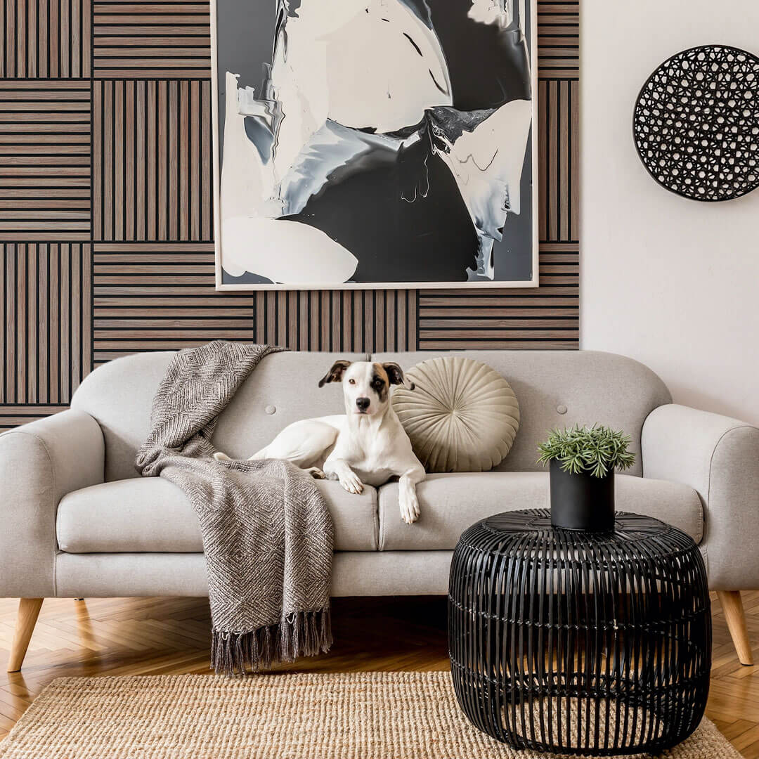 Panneau acoustique Walleu 60 x 60 cm | Noyer