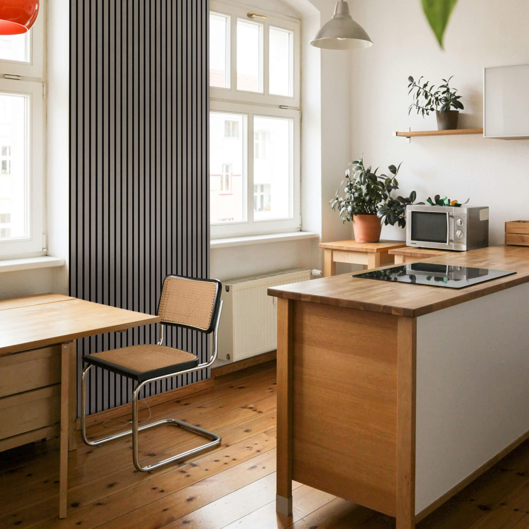 Panneau acoustique Walleu 240 x 60 cm | Cendré
