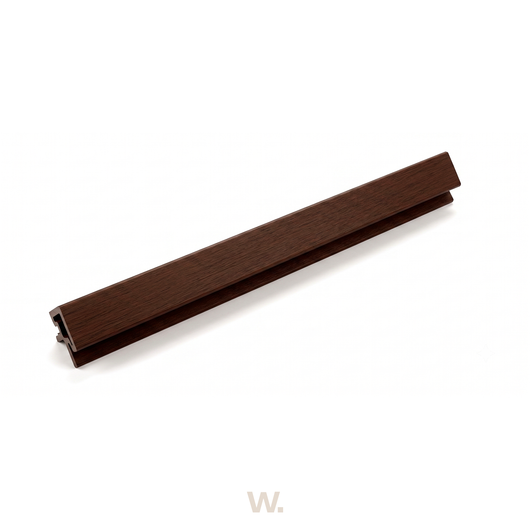 WPC-Außenecke | 4,95 x 4,95 x 290cm (2er-Pack) | Nussbaum